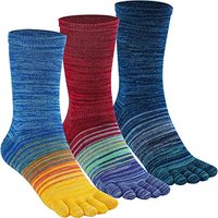 Chaussettes de course à la cheville à cinq doigts pour femmes en coton avec placement de logo en bas à motif animal