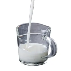 Espresso Measuring Glass Coffee Shot with 2 Spouts Tumbler Cups In Bulk Glass Coffee Tea Milk Yogurt Mug With Handle