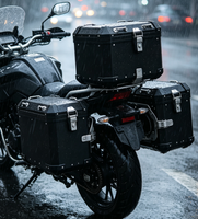 Boîte latérale pour moto, étanche, sacoche de moto, boîte de rangement latérale universelle pour bagages d'aventure