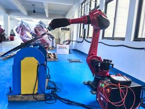 Positionneur de soudage robotisé articulé à double axe BORUNTE avec PLC et composants de moteur, entraînement électrique IP67 110V/380V - Product Image 2