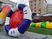 Tube aquatique gonflable géant pour la danse aquatique, en PVC anti-déchirure, type OVNI tractable pour projets de parcs aquatiques