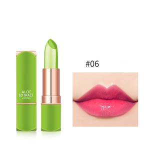 Hidratación de alta calidad Aloe hidratante cambio de color cálido Jelly lápiz labial Hidratante Brillo labial Cuidado labial - Product Image 6