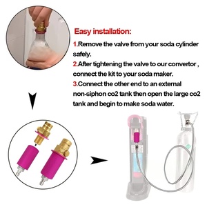 Adaptateur de tuyau convertisseur M18x1.5 pour vanne de connexion <span class=keywords><strong>Sodastream</strong></span> Soda connecteur CO2 externe W21.8-14 de réservoir pour accessoires de Paintball - Product Image 5