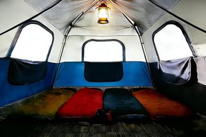 Tente de <span class=keywords><strong>camping</strong></span> OEM à montage rapide pour 3-4 personnes - Tente imperméable avec 4 fenêtres en maille et flux d'air amélioré pour la randonnée et le <span class=keywords><strong>camping</strong></span> - Product Image 3