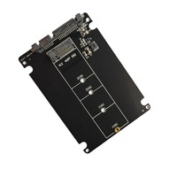Adaptateur de conversion de disque dur SSD M.2 vers SATA3, boîtier de conversion NGFF vers SATA3.0 intégré à l'ordinateur