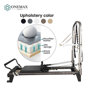 Reformer de <span class=keywords><strong>Pilates</strong></span> Profesional de Aluminio ONEMAX con Torre, Máquina de <span class=keywords><strong>Pilates</strong></span> Cadillac Multifuncional para Gimnasio o Estudio - Product Image 1
