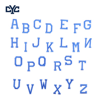 Parches de Letras Inglesas Adhesivos Coloridos Bordados OEM, Juego de Parches Termoadhesivos de la A a la Z para Manualidades de Ropa