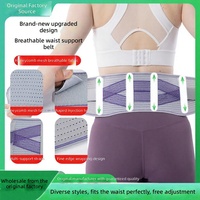 Ceinture de soutien lombaire sportive en polyester respirant pour homme et femme, idéale pour la musculation, le yoga, la course à pied et les longues périodes assises – Collection été