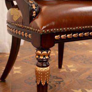 Divano in pelle americana sedia <span class=keywords><strong>classica</strong></span> moderna sedia in legno per casa e ufficio poltrone <span class=keywords><strong>da</strong></span> pranzo <span class=keywords><strong>camera</strong></span> <span class=keywords><strong>da</strong></span> letto Hotel o Villa mobili - Product Image 3