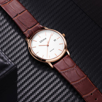 Jam Tangan Mekanik Manual Utime Citizen Casing Baja Tahan Karat Tahan Air 5 Bar Kristal Safir Jarum Penunjuk Gelang Pria Kulit Sapi