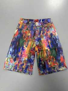 Viviblook Z517PT01 Vente chaude Été Nouveau Numérique Imprimé Multicolore Casual Poche Denim Shorts Femmes Sexy Shorts Party Club - Product Image 5