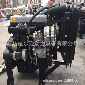 Motor diésel Weifang Kaidong Quanchai 490 de 4 cilindros, 100 CV, refrigerado por agua, arranque eléctrico para cargadora - Product Image 3