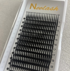 Extensiones de Pestañas Neelash Modelo Comic Hechas a Mano, Libres de Crueldad Animal, Estilo Anime Spike, 8mm 20mm J B C D L U Curl, Más Oscuras, Raíz Más Gruesa - Product Image 2