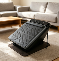 Masseur vibrant réglable pour les pieds - Appareil de thérapie plantaire multi-vitesses 50/60Hz avec ABS pour la maison, le bureau et la relaxation musculaire