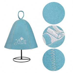 Best Selling Felt Sauna Hat 100% <b>Wool</b> Customized Logo Sauna Hat - Product Image 2