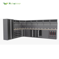 Armoire à outils de garage personnalisée RW OEM, établi en acier, système de rangement d'atelier robuste, armoire combinée