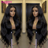 Perruques en cheveux humains bouclés ondulés densité 250, avec dentelle HD, vierges brutes, cuticules alignées, perruque frontale en dentelle sans colle, dentelle suisse HD