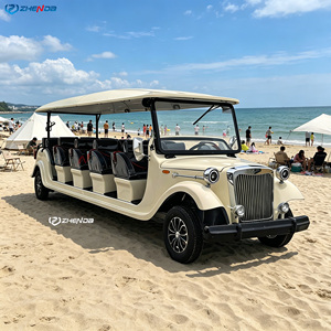 Vehículo Eléctrico de Múltiples Asientos, Diseño Clásico Retro, Baja Velocidad, para Recorridos Turísticos en Parques, Resorts y Zonas Panorámicas - Product Image 1