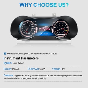 Navihua New Design 12.3 Inch LCD Dashboard <b>Car</b> Digital Custer Virtual Cockpit Auto <b>Speedometer</b> <b>for</b> Maserati Levante 2015-2021 - Product Image 6