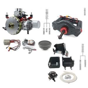 Moteur de drone DLE120HD 7,2 kW, générateur hybride refroidi par eau, kit électrique à essence - Product Image 3