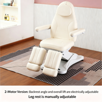 Mesa de Masaje Eléctrica con Piernas Separables y Función de Calefacción, Color Blanco Crema, Mesa de Tratamiento para Spa, Cama de Masaje Calefactada Ajustable