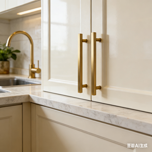 Gagang Kabinet Minimalis dari Baja Anti Karat Bentuk Persegi dalam Warna Perak dan Hitam untuk Pintu Dapur, Kamar Mandi, dan Lemari - Product Image 4