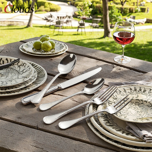 أفضل المبيعات من أطقم أدوات المائدة الذهبية، أدوات فضية بتصميم عصري، سكين وشوكة وملعقة، مجموعات أدوات الطعام - Product Image 6