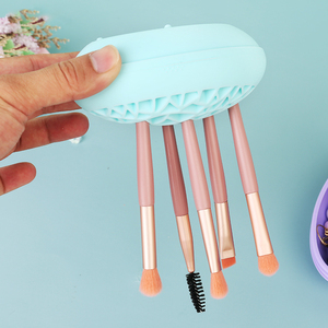 Beauty Tool Storage Holders Make up Organizer Silicone Make up Cosmetics Box <b>Case</b> <b>Makeup</b> Brush Holder - Product Image 4