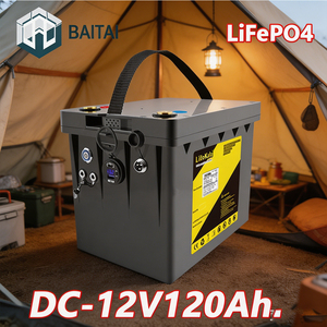12V 120Ah 可充电磷酸铁锂电池低自放电稳定直流备用电源 - Product Image 2