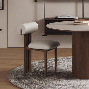 Ensemble de table à <span class=keywords><strong>manger</strong></span> ronde extensible en bois massif de style rétro moderne avec plateau en dalle de roche et chaises, meubles de salle à <span class=keywords><strong>manger</strong></span> - Product Image 5