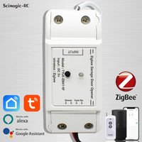 Contrôleur d'ouverture de porte de garage intelligent Zigbee, fonctionne avec Alexa Echo, Google Home, application SmartLife/Tuya, pas de concentrateur requis