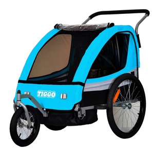 Carritos plegables de viaje para bicicleta de bebé, remolque Extra grande de fábrica, gran oferta - Product Image 3