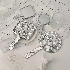 Custom Logo Size Modern ANZ Compact Portable ABS Printed Custom Shape Single-sided Handheld Makeup Mirror DIY Pattern Promotion