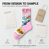 Chaussettes personnalisées OEM pour adultes, en polyester/nylon/coton/bambou/laine, résistantes aux déchirures, séchage rapide, sans couture, impression numérique 360°