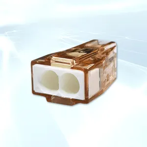 Conector compacto de fio de pressão wago, 773-602, 2 pinos para caixas de junção