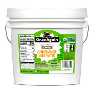 Beurre de tournesol biologique légèrement salé et sucré 4,08 kg, sans gluten, sans arachide, naturel, en vrac, Once Again Nut Butter - Product Image 5