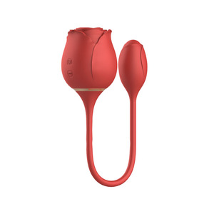 2-in-1 Designed Rose Suck Vibrating <strong>Adult</strong> Masturbation <strong>Toy</strong> for Women - Product Image 1