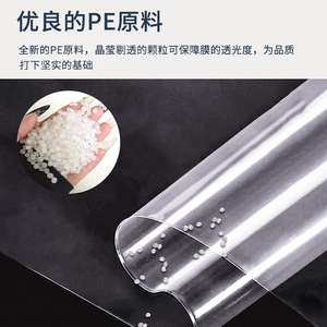 Película de Embalaje de Tela Shunai, Película de Tubo de PE Engrosada, Resistente a la Humedad y al Polvo, para Almacenamiento Textil - Product Image 2