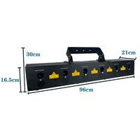 6 yeux tête mobile dmx éclairage de scène professionnel lumière laser 18w dj rvb projecteur pour la fête