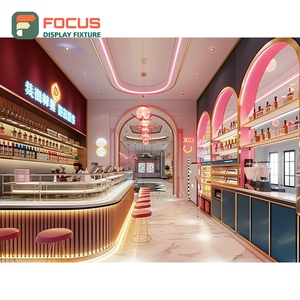 Exhibidor Creativo para Productos de Café, Diseño de Estante Abierto, Área de Exhibición para Bolsas de Café, Exhibidor para Cafetería - Product Image 6