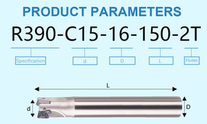 R390-11T3 có thể lập chỉ mục 90 độ CNC phay công cụ chủ | Chống rung End Mill Cutter cho khuôn cơ sở gia công - Product Image 6