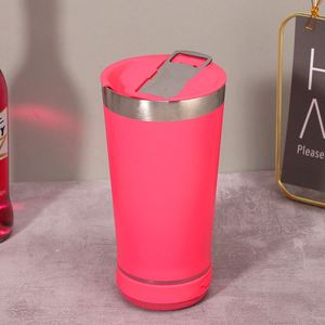 16oz <b>Bluetooth</b> <b>Speaker</b> Car Cup 304 Stainless Steel Vacuum Insulated Cup Outdoor Portable Beer Tumbler Mug Cup <b>with</b> Bottle Opener - Product Image 3
