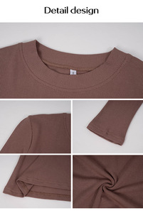 Logo all'ingrosso autunno tinta unita 2024 autunno/inverno Y2K da <span class=keywords><strong>donna</strong></span> Slim manica lunga Top Slim-fit canottiera <span class=keywords><strong>donna</strong></span> - Product Image 5