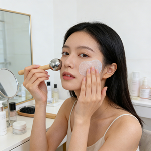 Bola de masaje de hielo de belleza Facial y terapia de frío de ojos Masajeador de cabeza de rodillo para levantamiento y estiramiento de la piel Masaje facial - Product Image 6