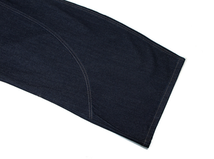 ヴィンテージワイド脚バギージーンズレトロルーズズボンデニムパンツネイビーカラーカスタムロゴ快適 - Product Image 6