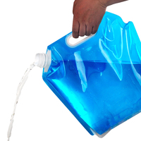 Vente en gros sac à eau d'urgence en plastique personnalisé sacs à eau 10 L 5 litres avec bec verseur gallon