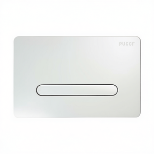 Placa de cisterna Pucci cromada, modelo 2014, diseño rectangular para inodoro - Product Image 3