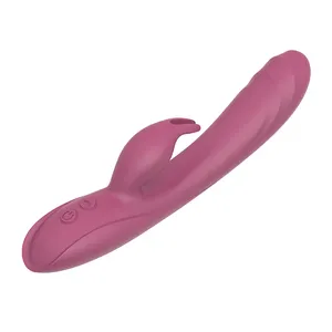 New Arrival Rabbit Vibe G Spot Stimulator 7 Speeds Vibration Dildo Vibrator Sex Toy for Women