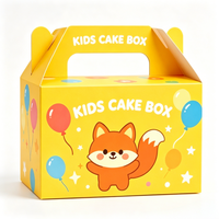 Boîte à repas pour enfants personnalisée pour les fêtes, pour biscuits, bonbons, vente en gros, emballages en papier pour la restauration rapide à emporter
