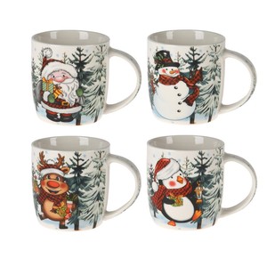 Mug en porcelaine de 370 ml avec décorations de Noël assorties - Product Image 1